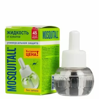 Mosquitall (Москитол) "Универсальная защита" жидкость от комаров (без запаха) (45 ночей), 30 мл